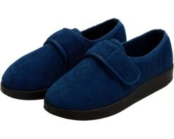 Silverts Wide & Comfy Easy Closure Slippers