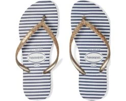 Havaianas Slim Glitter Stripes Flip Flop Sandal